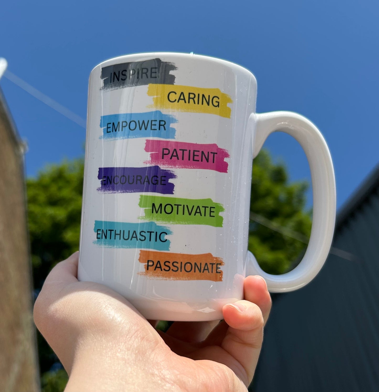 Thoughtful customisable mug gift for a teacher