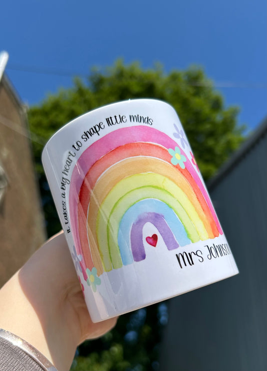 Thoughtful customisable mug gift for a teacher