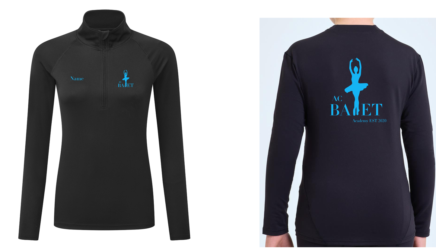Quarter-Zip Stretch Top