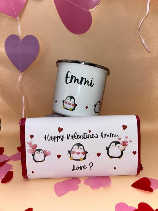 Enamel Mug & Chocolate