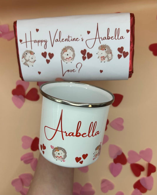 Enamel Mug & Chocolate