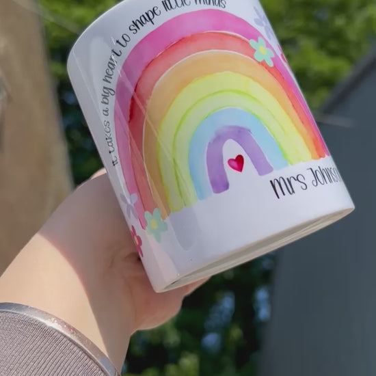 Thoughtful customisable mug gift for a teacher